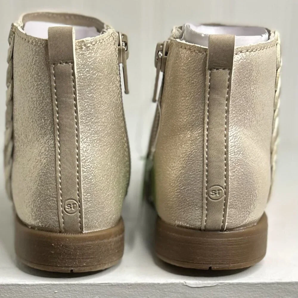 Stride Rite Taupe Carolyn Boot Size 9.5 Toddler